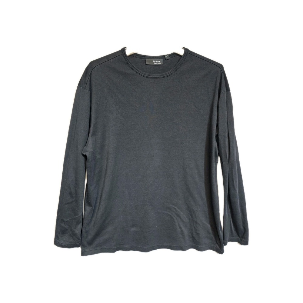 Murano Liquid Cotton Men's Long‎ Sleeves Shirt XL Tall Black  100% Cotton